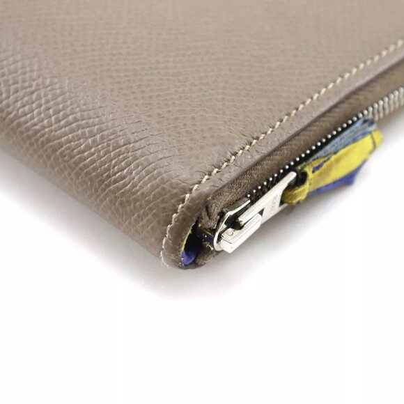 HERMES Azap Long Silk Inn Purse Etope Brown Epsom Women main image 7